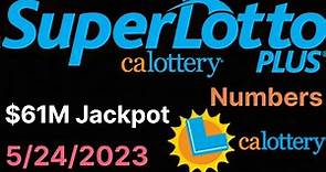 California SuperLotto Plus Winning Numbers 24 May 2023. CA Super Lotto Plus Drawing Result Wednesday