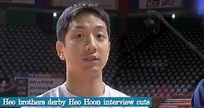 [EN] Heo Brothers derby Heo Hoon interview cuts