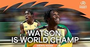 Incredible comeback from 🇯🇲's Watson in 400m final | World Athletics Championships Budapest 23