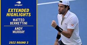 Andy Murray vs. Matteo Berrettini Extended Highlights | 2022 US Open Round 3