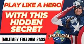 Exclusive Hero Pass | Universal Orlando's Military Freedom Pass 2024