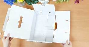 公版芒果提盒-01款∣摺盒教學∣紙盒∣禮盒∣水果提盒∣碧豐紙品∣包裝設計