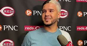 Eugenio Suárez speaks after the Cincinnati Reds traded him to the Seattle Mariners