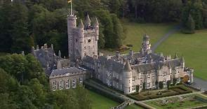 Stunning aerial views of Balmoral Castle in Scotland