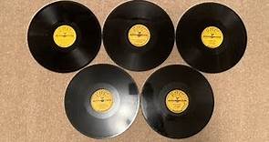 Elvis Presley's first five singles -original 78 rpm records