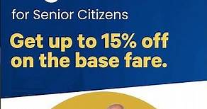 Exclusive Flight Deals for Senior Citizens: Save up to 15% on Base Fares!