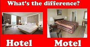 Hotel vs Motel Difference | What is a Motel