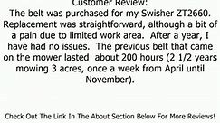 Swisher 47-Inch Belt - Fits ZT2452, ZT2460, ZT2560, ZT2766, T-66 6046 Review
