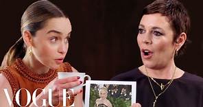 Emilia Clarke & Olivia Colman Ask Rapid-Fire Questions | Off the Cuff | Vogue
