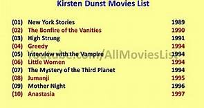 Kirsten Dunst Movies List