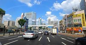 【Korea City Drive】 DAEGU - The 4th Largest City - Main Road West to East