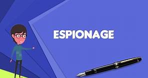 What is Espionage? Explain Espionage, Define Espionage, Meaning of Espionage