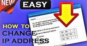 How to Change IP Address on Windows 10 \ 8 \ 7 | 100% Helpful | Change IP Address Windows 10 Easy