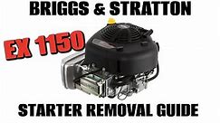 Starter Removal - Briggs & Stratton EX1150 - Salt Spreader Application