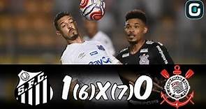 Santos 1 (6) X (7) 0 Corinthians | Melhores Momentos + PÊNALTIS (07/04/19)