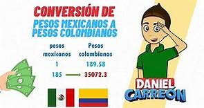 CONVERSIÓN DE PESOS MEXICANOS APESOS COLOMBIANOS Super facil - Para principiantes
