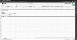 Microsoft Excel Online - The Very Basics