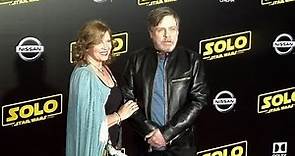 Mark Hamill and Marilou York on the red carpet for the Premiere of Solo, A Star Wars Story in Los An