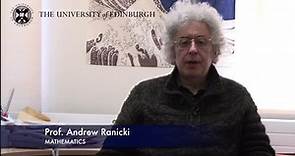 Andrew Ranicki- Mathematics- Research In A Nutshell - School of Mathematics -08/11/2012