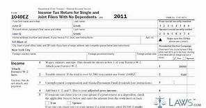 Learn How to Fill the Form 1040EZ Income Tax Return for Single and Joint Filers With No Dependents