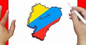 Como dibujar el mapa de Ecuador paso a paso y muy facil