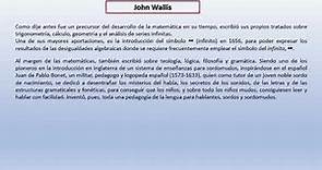 John Wallis y el infinito. #historia #infinito #matemáticas