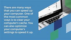 How to Speed Up a Slow Computer Tips and Tricks
