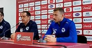 Faruk Hadžibegić i Edin Džeko - Press konferencija prije kvalif. utakmice BiH - Island