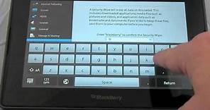 How to factory reset the BlackBerry PlayBook