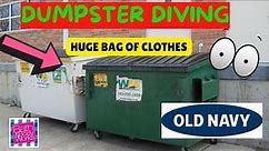 I FOUND FULL BAG OF NEW OLD NAVY CLOTHES DUMPSTER DIVING FREE STUFF JULY 2022