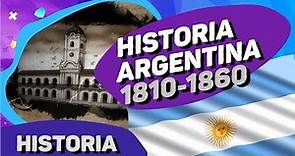 Historia Argentina 1810 - 1860 (Linea del Tiempo)