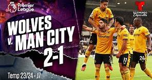 Highlights & Goles: Wolverhampton v. Man. City 2-1 | Premier League | Telemundo Deportes