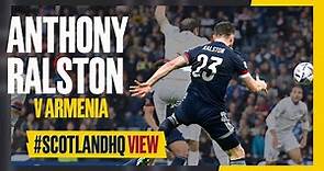 Anthony Ralston scores first Scotland goal | Scotland 2-0 Armenia | #ScotlandHQ View