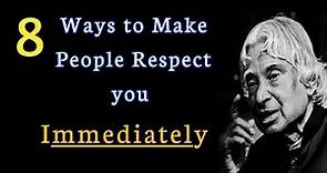 8 Ways To Make People Respect you Immediately 📚| Life Lessons Quotes || Wings of Positivity📚