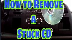 How to Remove a Stuck CD- (my way)
