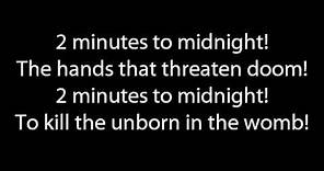 Iron Maiden - 2 Minutes To Midnight Lyrics (HD)