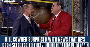 Bill Cowher gets surprised with news that he's been selected to the Pro Football Hall of Fame