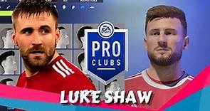 FIFA 22 Luke Shaw Pro Clubs Creation