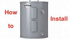 How to remove and install an electric Hot Water Heater