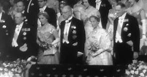 King Gustaf VI Adolf of Sweden 80 year birthday 1962
