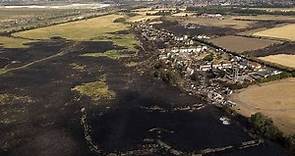 Varios fuegos cerca de Londres en medio de la peor ola de calor registrada en Reino Unido