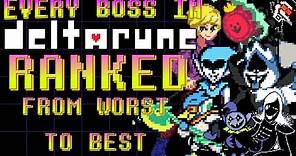 Every Boss in Deltarune Chapters 1 and 2 Ranked From Worst to Best
