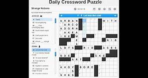 Dictionary.com - Daily Crossword Puzzle 2