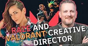 Raze and David Nottingham, Creative Director on Valorant Hang Out!