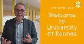 Welcome to the new University of Rennes - start of term 2023