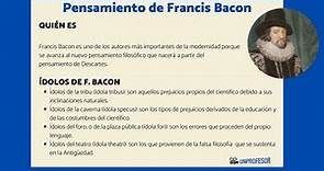 Pensamiento de Francis Bacon - RESUMEN   VÍDEOS   EJERCICIOS!!