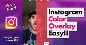 How to Add Color Overlay on Instagram Easy