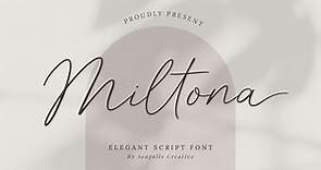 Miltona Elegant Script Font
