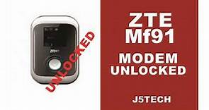 How to Unlock ZTE MF91