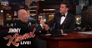 J.K. Simmons Shares Oscar Win with Jimmy Kimmel